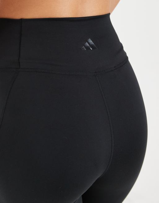 adidas Performance - All Me Essentials - Sorte leggings med svaj, 5 af 5