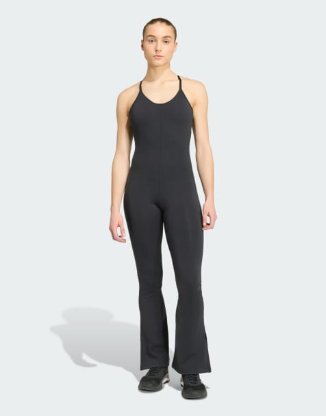 adidas performance All me flare in black - view 1