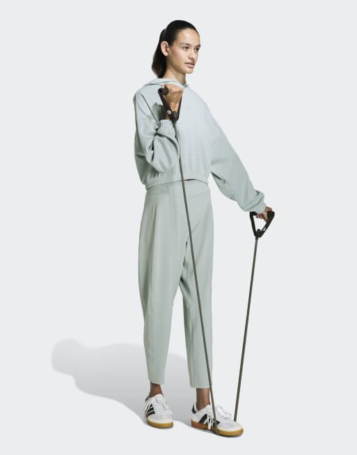 adidas performance - All Me Yoga Essentials - Pantaloni color salvia wonder