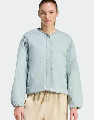 adidas Performance - All SZN - Gefütterte Jacke in Wonder Sage-Grün