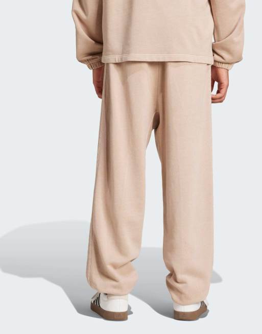 adidas Performance - All Szn - Pantaloni ampi in spugna color sabbia slavati, 2 di 5