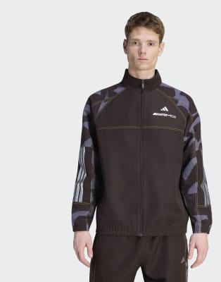 Performance - AMG - Trainingsjacke aus Webstoff in Aurora Coffee / Aurora Onix mit Military-Muster-Brown Brown 2XL