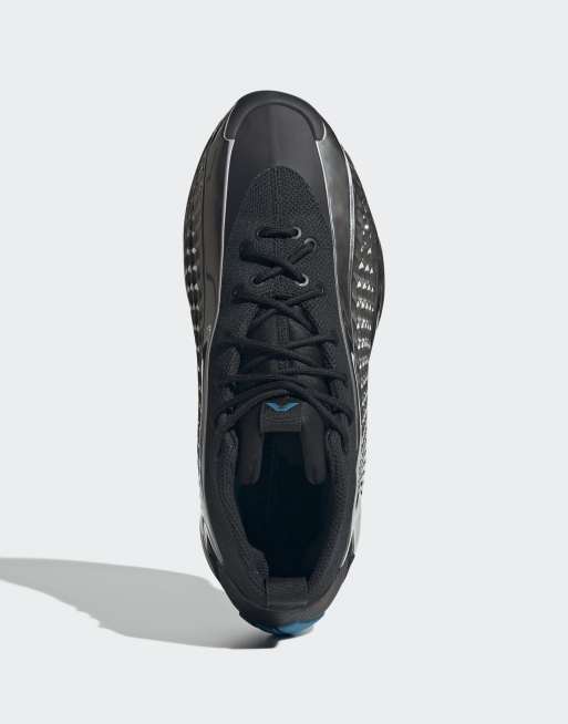 adidas Performance – Anthony Edwards 1 – Czarno-srebrne buty sportowe przed kostkę, 4 z 4