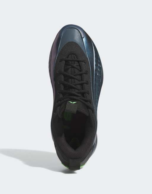 adidas Performance - Anthony Edwards 1 Low - Sorte sneakers med grønne detaljer