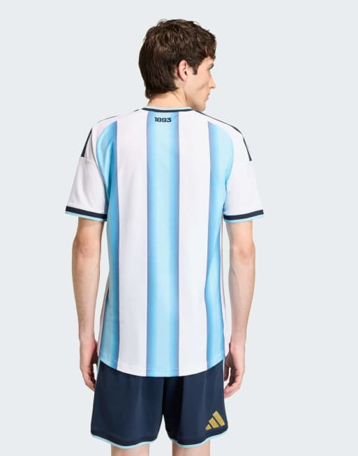 adidas performance - Argentina 26 Home Authentic - Maglia bianca/blu ghiaccio/azzurro, 2 di 4