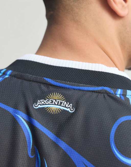 adidas Performance – Argentina 26 – Svart, ljusblå och blå, autentisk bortatröja, 2 av 5
