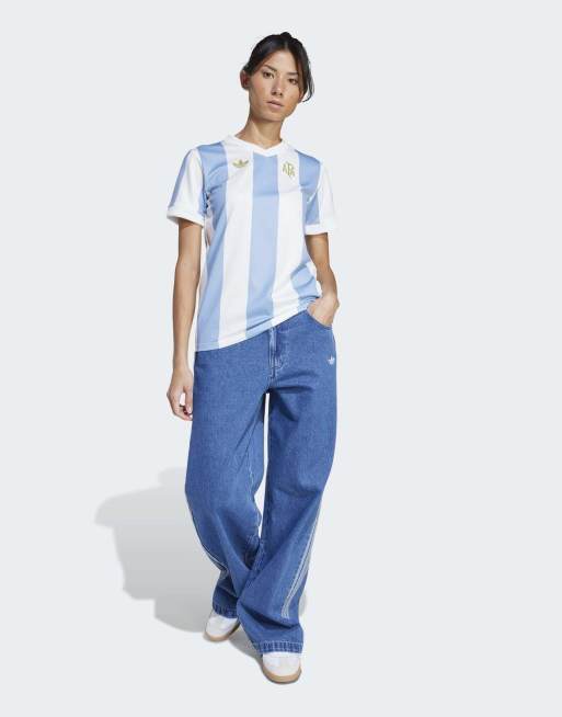adidas Performance – Argentina Anniversary – Biało-niebieska koszulka piłkarska, 4 z 4