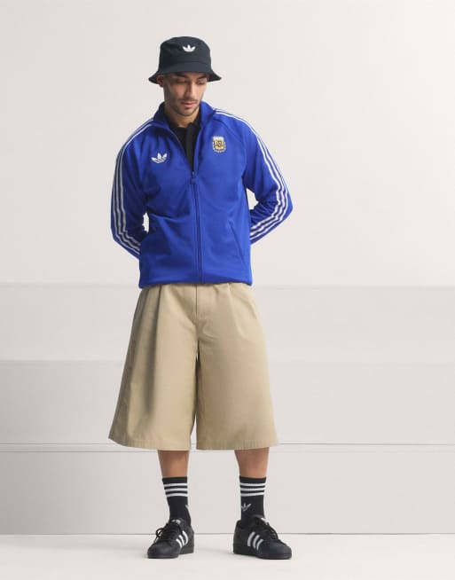 adidas performance Argentina originals track top in lucid blue, 2 of 5