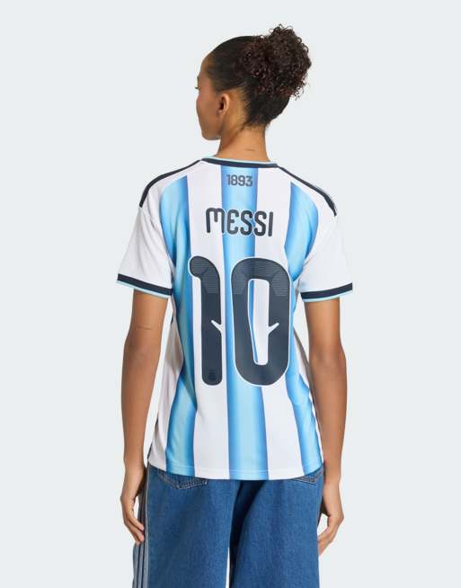 adidas Performance – Argentinien 26 Messi – Heimtrikot in Weiß/Eisblau/Hellblau, 3 von 4