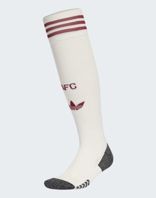 adidas Performance - Arsenal 25/26 - Ausweich-Socken in Wolkenweiß/Team College Burgundy