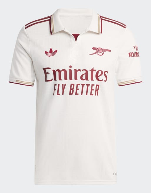 adidas Performance – Arsenal 25/26 Authentic – Ausweichtrikot in Wolkenweiß/Team Coll Burgunderrot, 4 von 4