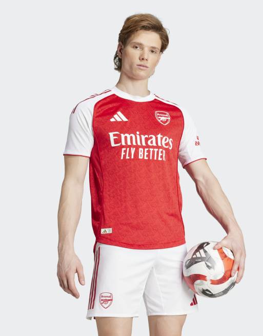 adidas performance Arsenal 25/26 home authentic jersey in better scarlet / white