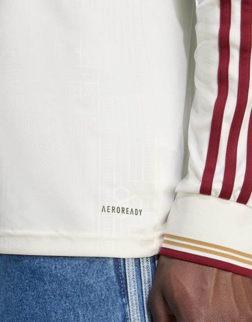 adidas performance Arsenal 25/26 long sleeve third jersey in cloud white / team coll burgun, 4 of 4