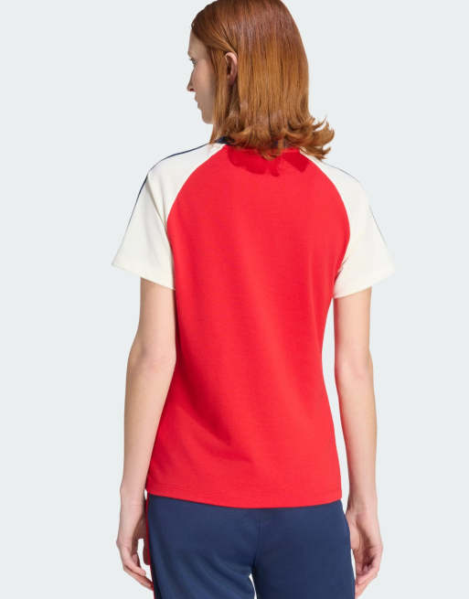adidas performance Arsenal fc og t-shirt in better scarlet / off white, 3 of 4