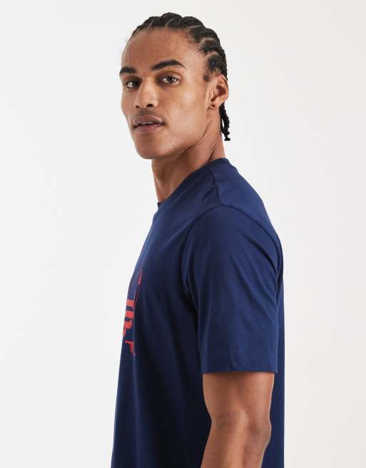 adidas performance Arsenal fc seasonal graphic tee in night indigo, 4 of 5