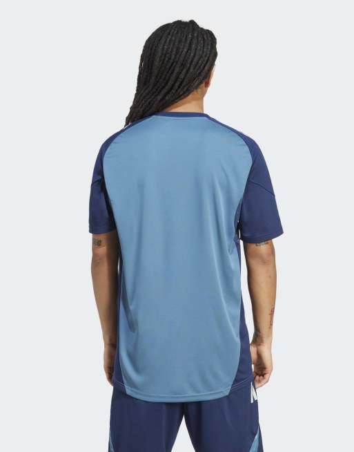 adidas performance Arsenal tiro 25 competition training jersey in blanch blue / night indigo, 2 of 5