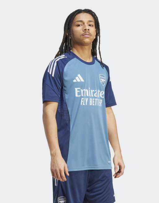 adidas performance Arsenal tiro 25 competition training jersey in blanch blue / night indigo, 3 of 5