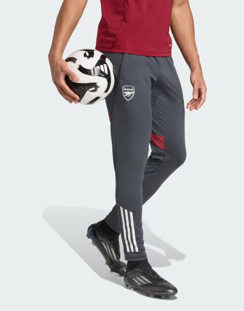 adidas performance Arsenal tiro 25 competition training pants in grey / team coll burgundy 2 - view 1