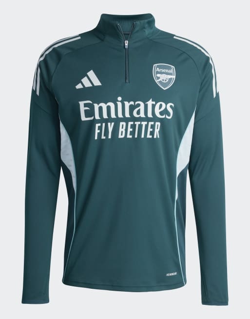 adidas performance Arsenal Tiro 25 Competition training top in aurora ivy, 3 of 5