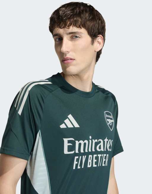 adidas Performance - Arsenal - Tiro 25 Competition - Trainingsshirt in donkergroen, 3 van 4