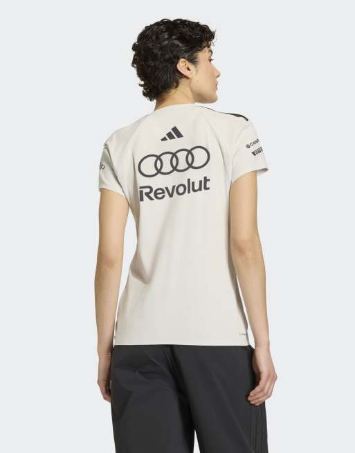 adidas Performance – Audi Formula 1 Team Engineers & Marketing – Kurzärmliges Polohemd in Chalk Pearl/Iron Metallic, 2 von 4