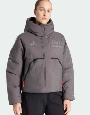 adidas Performance - Audi Formula One Team Engineers & Absatz - Wattierte Jacke in Grey Strata-Grau