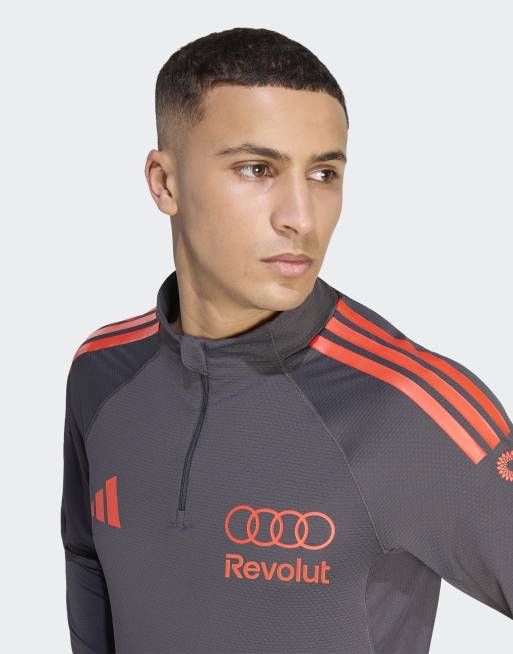 adidas performance Audi formula one team mechanics 1/4 zip jacket in ...