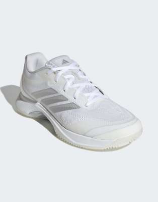 Performance - Avacourt 3 Clay - Tennisschuhe in Cloud White / Silver Metallic-Weiß Weiß 42 2/3