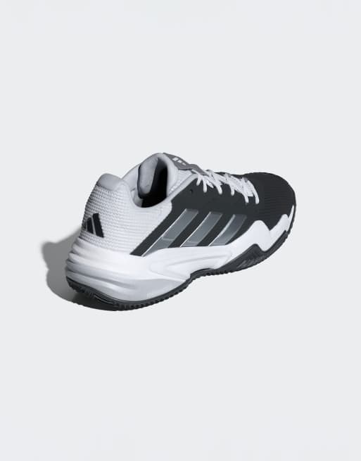 adidas Performance - Barricade 13 Clay - Sorte/hvide/grå tennissko, 4 af 4