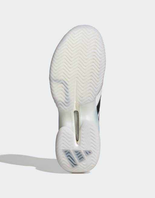adidas performance - Barricade 14 Clay - Scarpe da tennis bianco nuvola/nero core/, 4 di 4