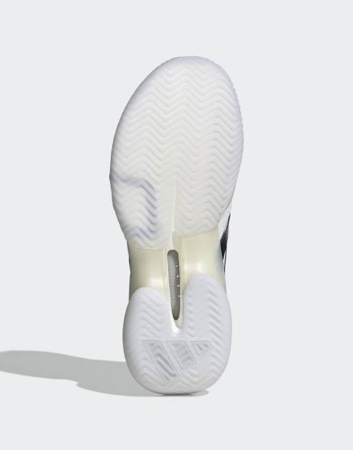 adidas Performance - Barricade 14 - Tennisschoenen in gebroken wit en zwart, 4 van 4