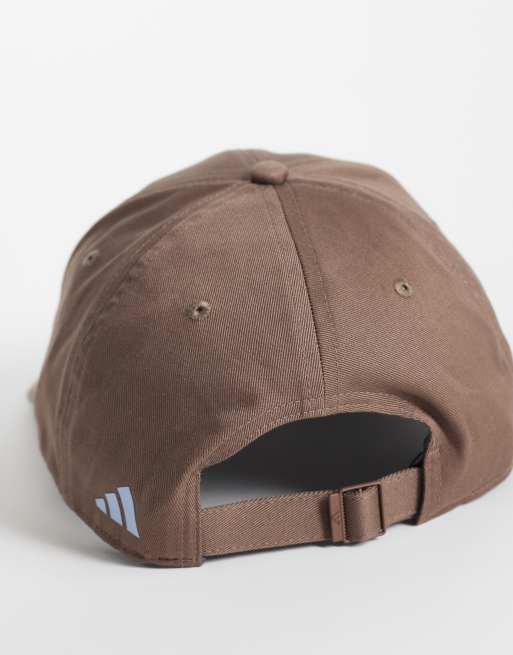 adidas Performance Baseball-Cap mit drei Streifen in Braun, 3 von 3
