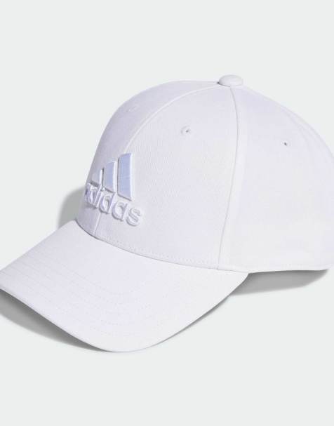 adidas Performance – Baseball-Kappe in Weiß mit großem, farblich abgestimmtem Logo - view 1
