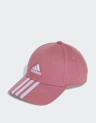 adidas Performance - Baseballkappe in Rosa mit dem 3-Streifen-Design-Rot