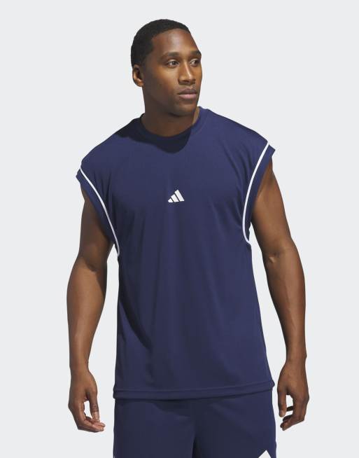 adidas Performance Basketball – All-World – Granatowy top bez rękawów