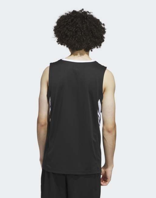 adidas Performance Basketball – Legends – Czarno-biały top bez rękawów, 2 z 4