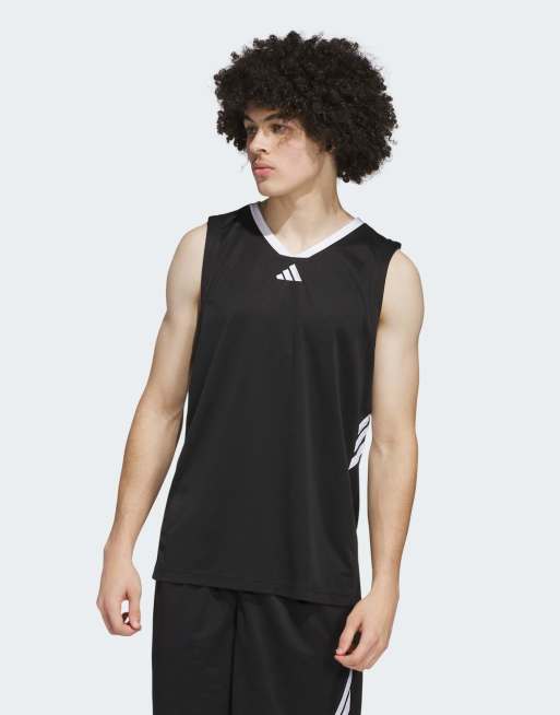adidas performance - Basketball Legends - Tanktop in zwart en wit