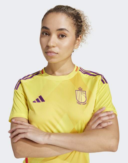 adidas Performance - Belgien 25 Kvindelandshold - Gul udebanetrøje, 4 af 4