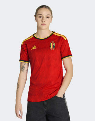 adidas Performance - Belgien 26 - Heimtrikot in Rot/Bold Gold