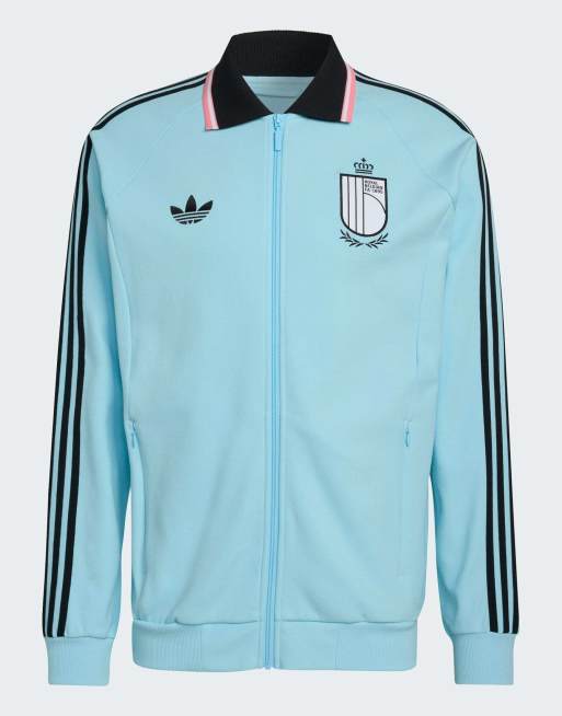 adidas Performance – Belgium Away Anthem – Jacke in Frozen Blue, 4 von 5