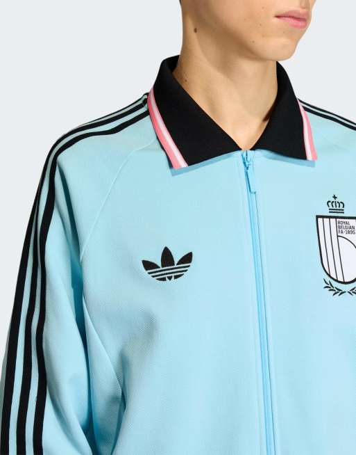 adidas Performance – Belgium Away Anthem – Jacke in Frozen Blue, 5 von 5