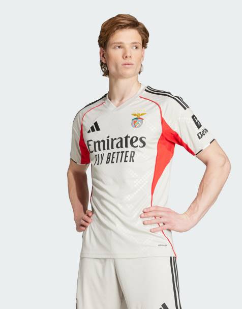 adidas performance Benfica 25/26 away jersey in beige
