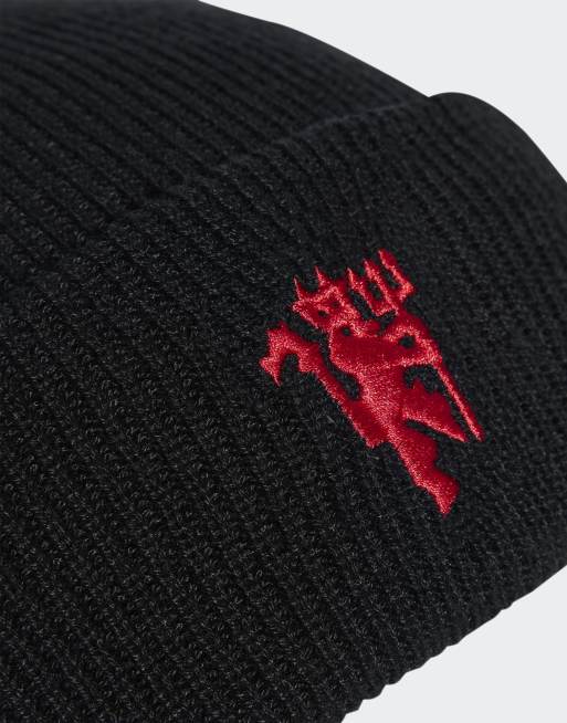 adidas Performance - Berretto del Manchester United color nero e rosso MUFC per le partite in casa