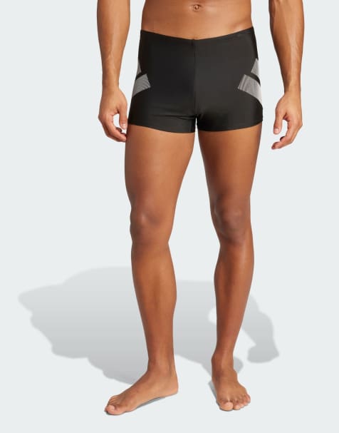 adidas performance - Big Bars - Boxer de bain - Noir - view 1