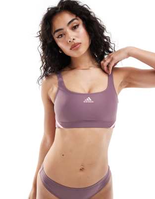 adidas Performance - Bikiniset in Lila mit den 3 Streifen