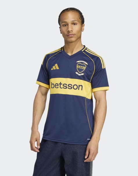 adidas performance Boca juniors 25/26 home jersey in night indigo / bold gold - view 1