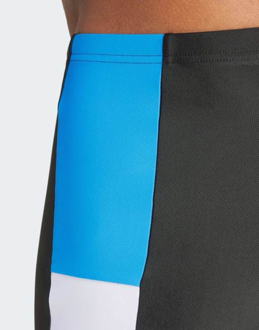adidas performance - Boxer de bain à motif color block - Noir, bleu roi vif et blanc, 2 de 4