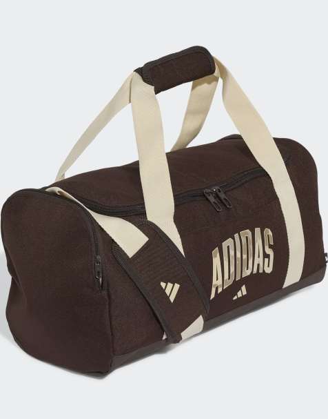 adidas performance Camo graphic duffel s bag in aurora coffee / crystal linen - view 1