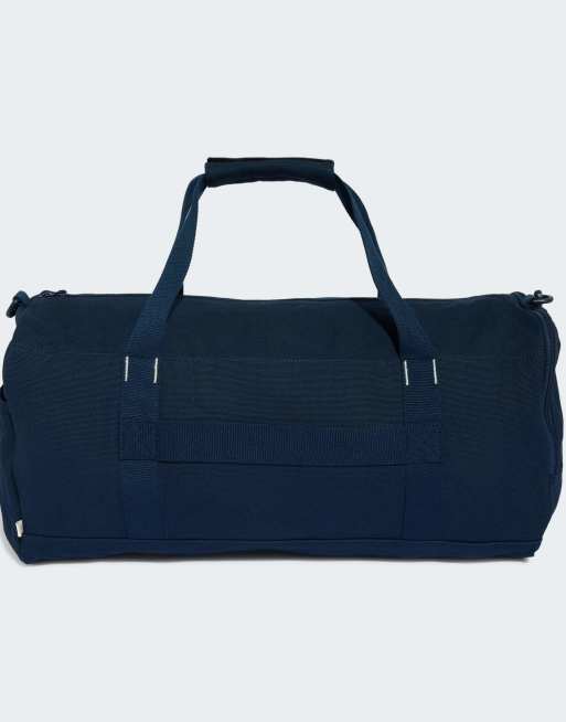 adidas performance Canvas duffel bag in night indigo / ivory, 3 of 4