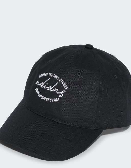 adidas Performance - Cappellino vintage nero / bianco